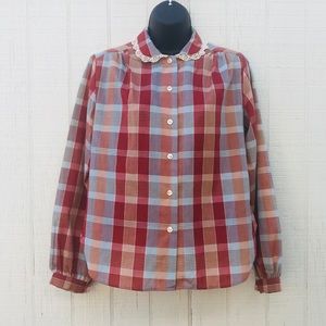 Vintage plaid button down